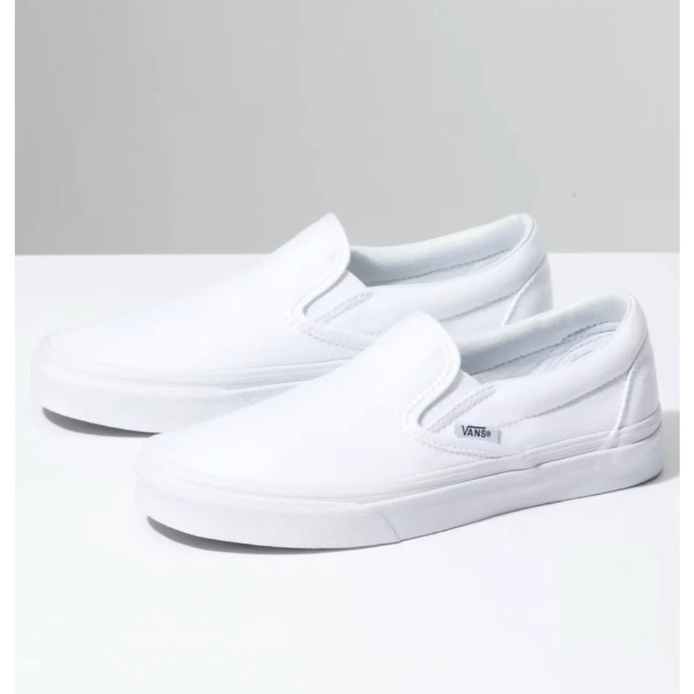 Vans Classic Pure White Slip-On Shoes
